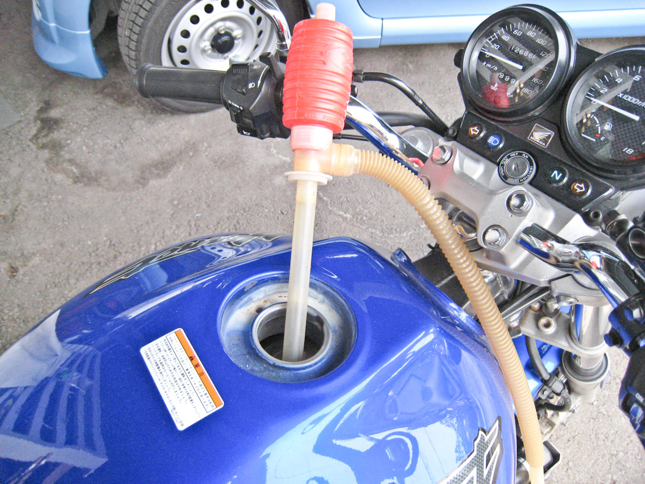 ホンダホーネット(honet CB205F)を修理してみる5醤油チュルチュル