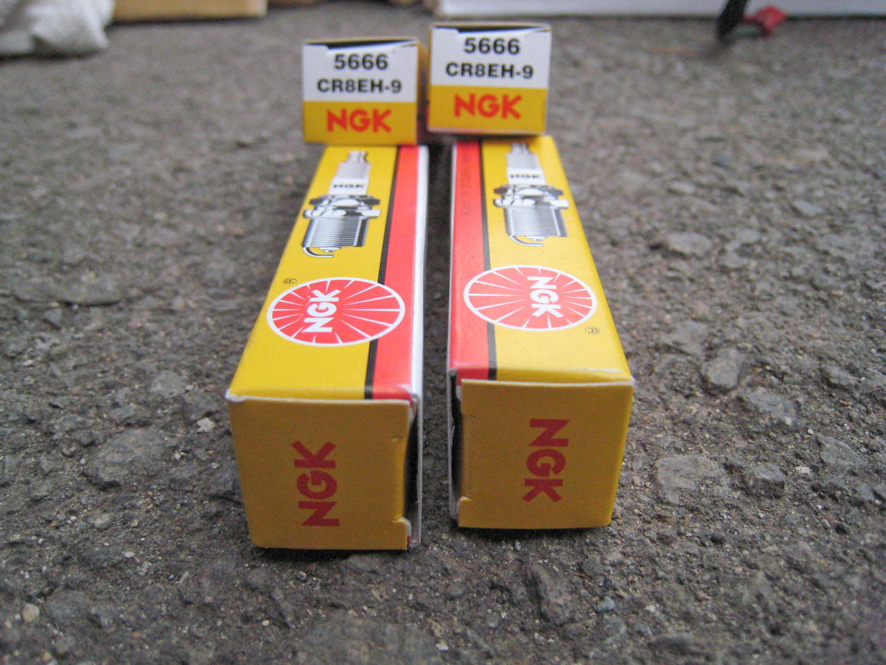 ホンダホーネット(honet CB205F)を修理してみる4-NGKのプラグCR8EH-9