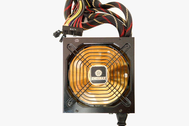 エナーマックスの500W電源:外観2:enermax:pro87+:gold:power supply