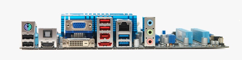 ASUS E35M1-pro:AMD E350チップ:エイスース・アスース・エイサス・バックパネル・backpanel