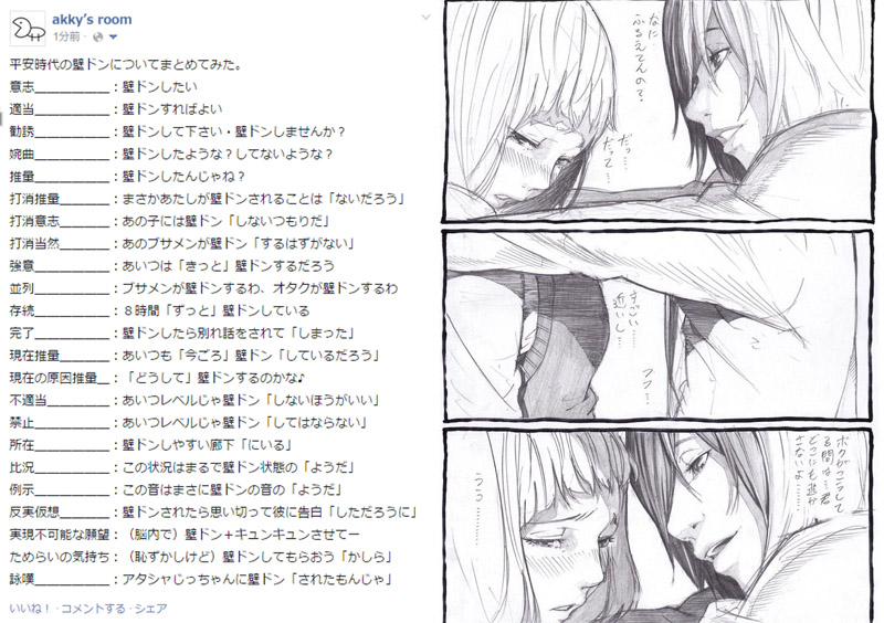 古典用語を壁ドンで説明してみた