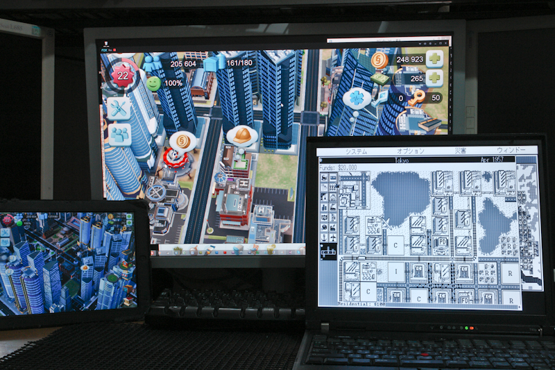 simcity builtitとMS-DOS時代の初代シムシティー