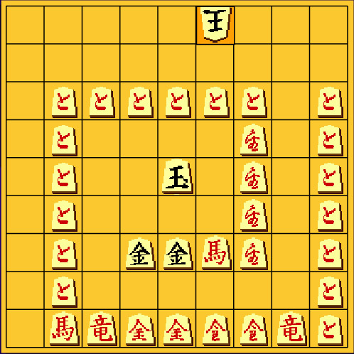 斜め上の新しい将棋の囲い・なると囲い1
