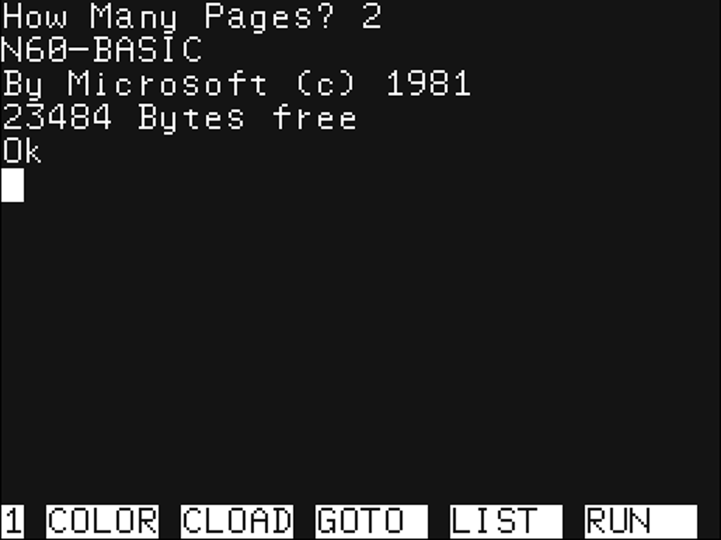 初代PC-6001をエミュレートさせて、コンピューターランド北海道（デービーソフト）のbuilding hopper（ビルディングホッパー）を動かそうという作戦